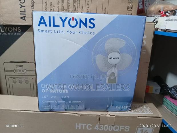 Ailyons 16" Wall Fan (Model Fw-1631).