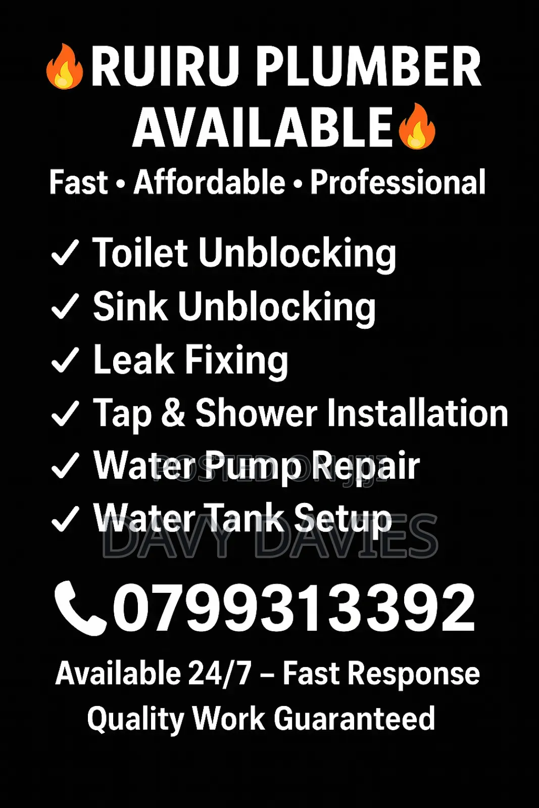 Davis Plumbing and Rooter Service