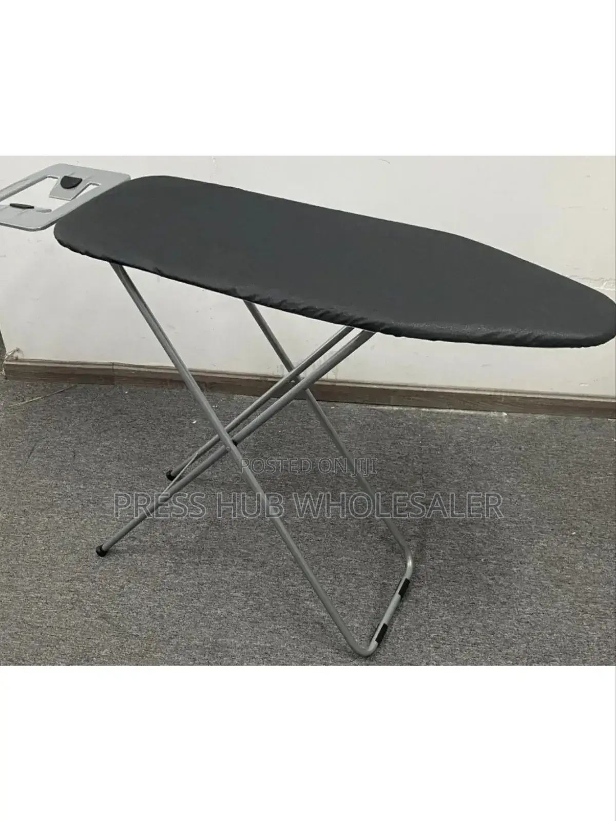 Metallic, Foldable, and Adjustable-Height Ironing Board 