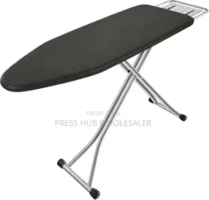 Metallic, Foldable, and Adjustable-Height Ironing Board " 