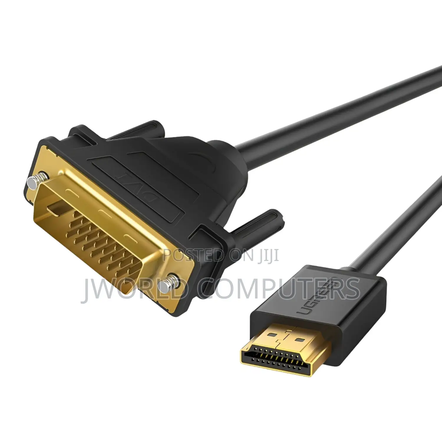 Ugreen Vga Male to Male Cable 2m (Black) - Vg101