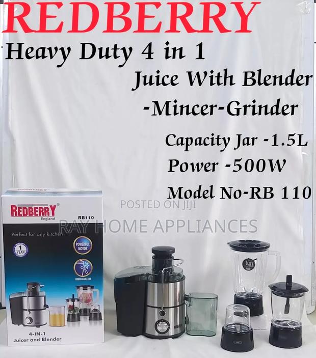 Redberry 4 in 1 Juicer 500w