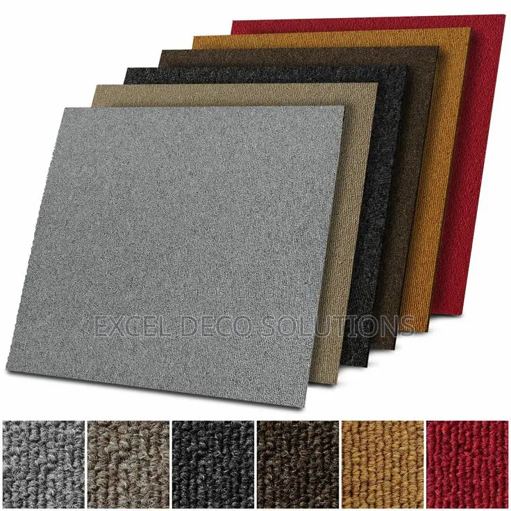 Plain Carpet Tile Flooring for Workspaces