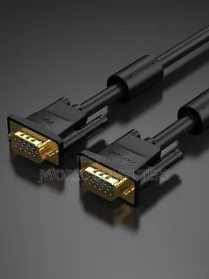 Vention Vga(3+6) Male to Male Cable With Ferrite Cores 8meter Black