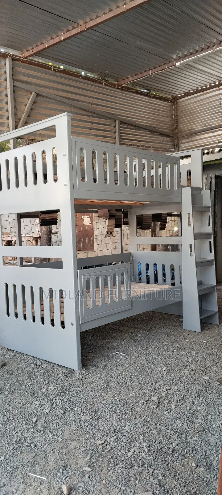 Children Bunk Bed With Protection Barriers