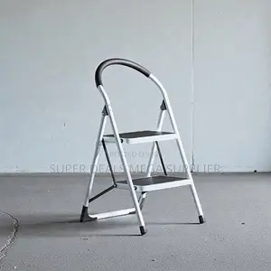 Sturdy Steel Non Slip Ribbed Steps 2 Step Ladder Stepladder