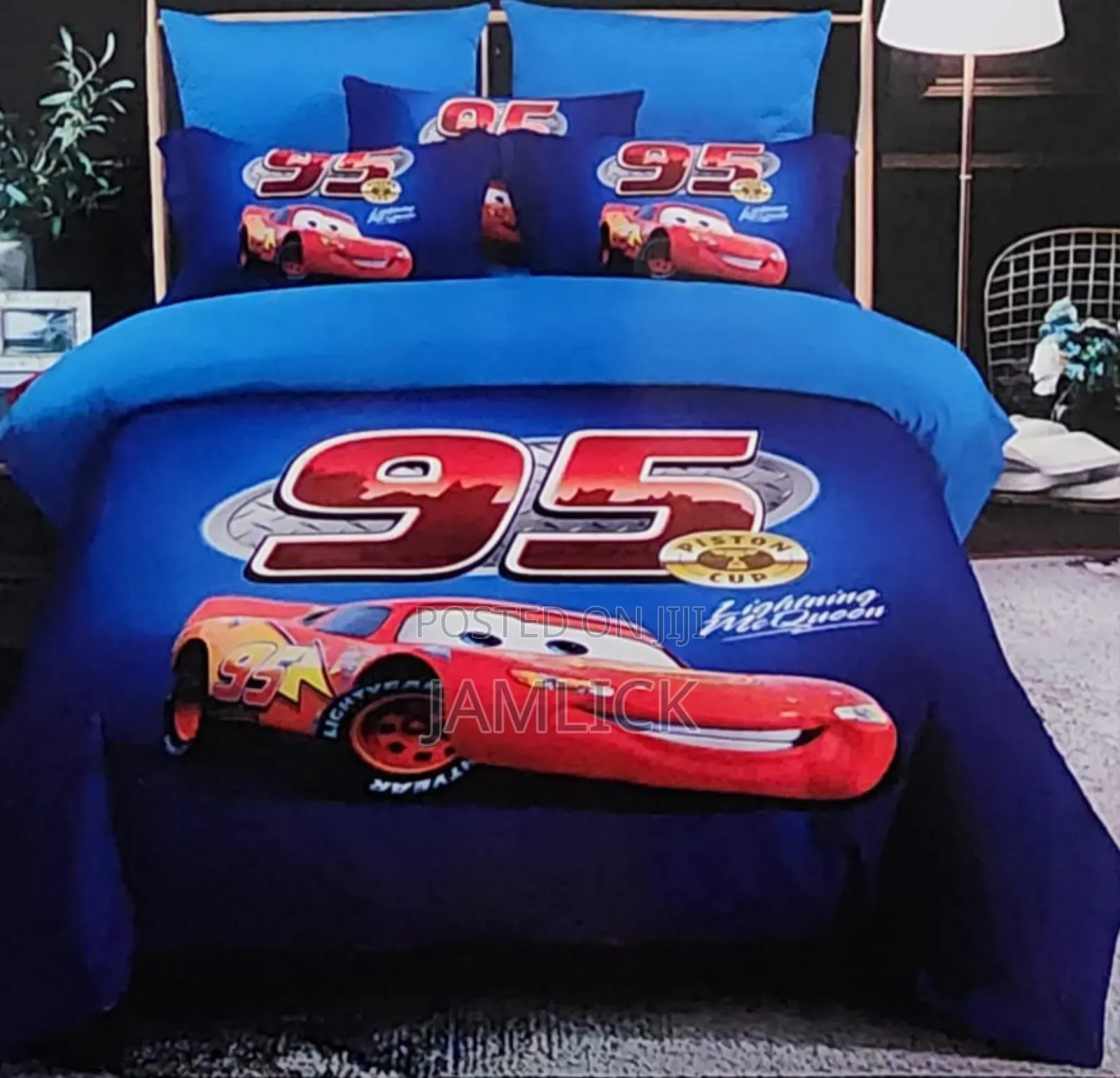 Boys Cartoon Duvet Set 4×6 With Bedsheet Pillowcase -Pt