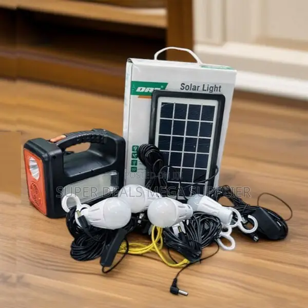 Dat at-9011b Solar Lighting Kit With Bluetooth and Usb Ports