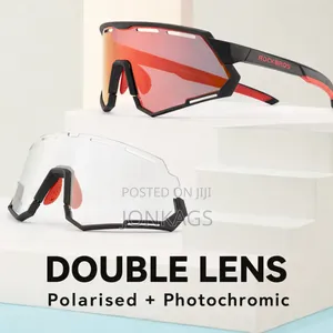 Interchangeable Photochromic Polarised Motorcycle Cycling Glasses