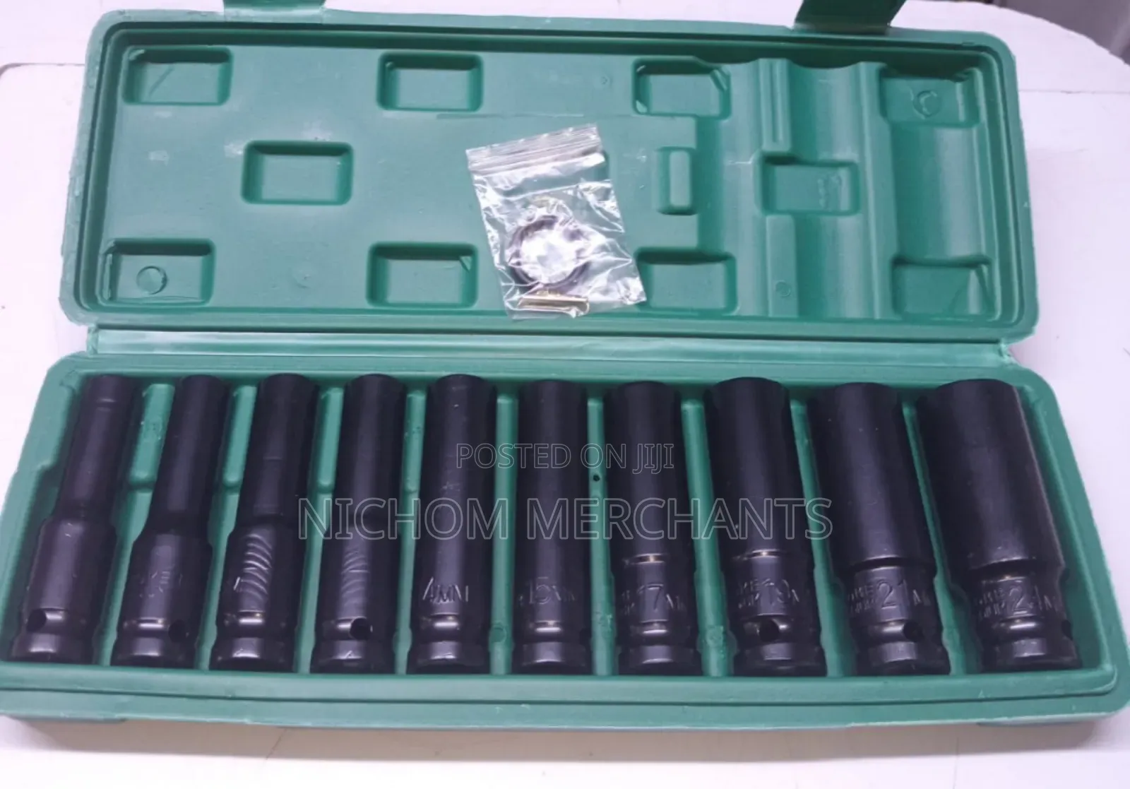 10pcs Long Pneumatic Socket Wrench Nuts 12-23 Mm