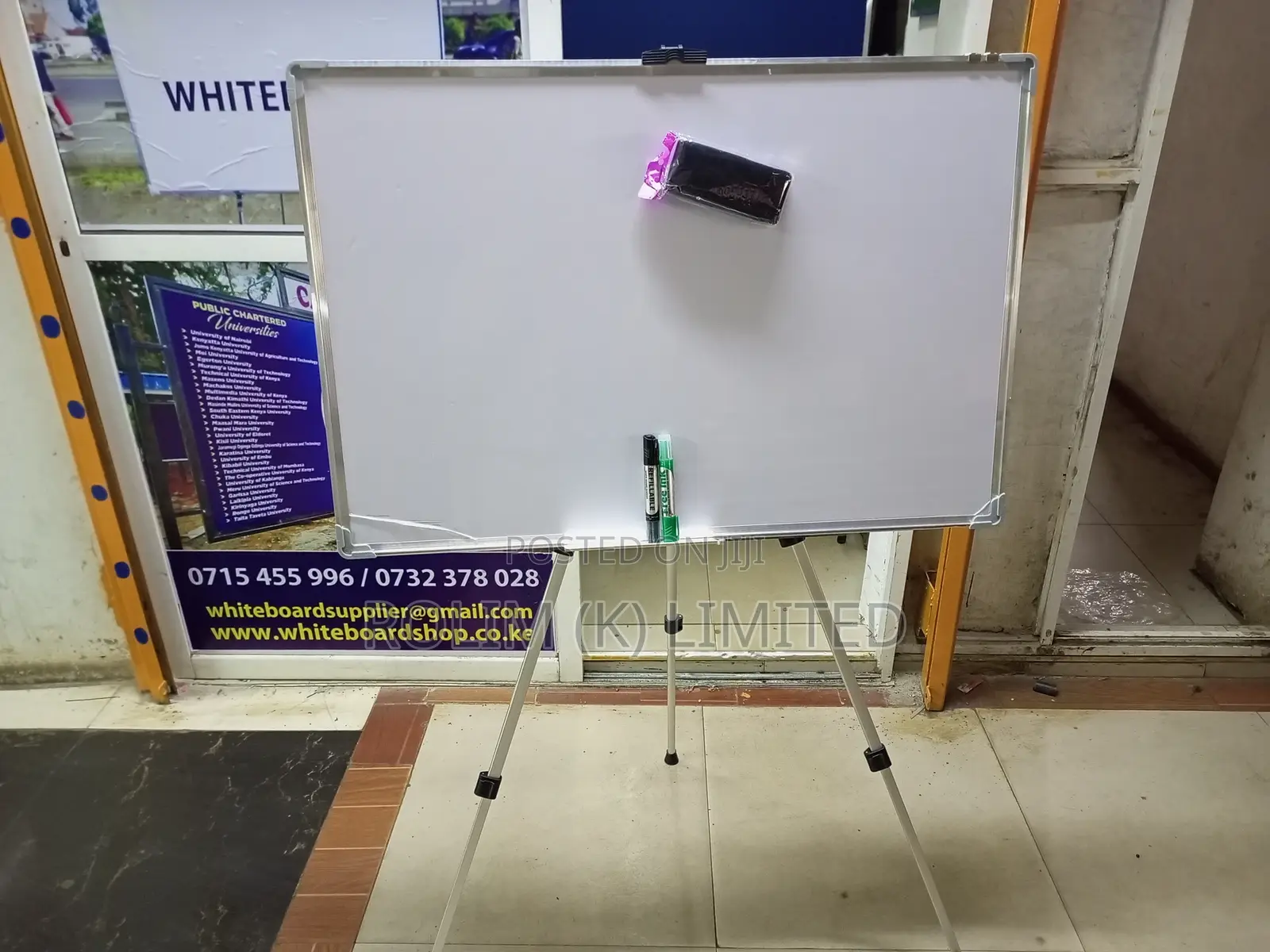 Whiteboard 90cm X 60cm With Tripod Stand for Workshop