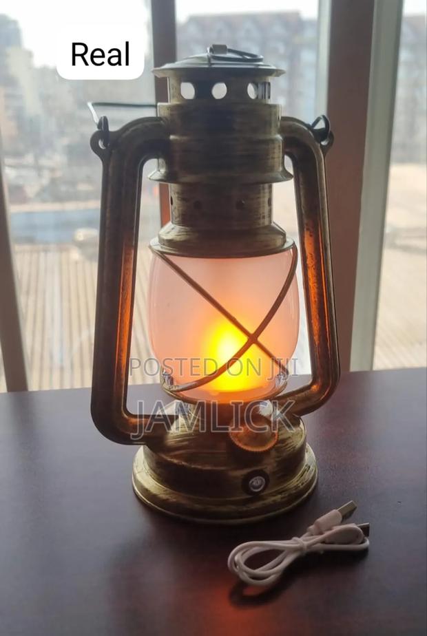Rechargeable Vintage 35cm Led Lantern Lamp –Pm - main view