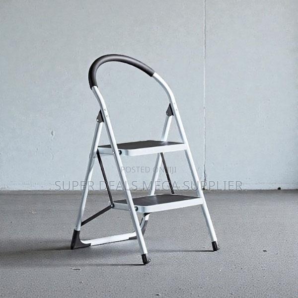 Stylish Appearance Non-Slip Portable Aluminum 2 Step Ladder Stepladder - main view