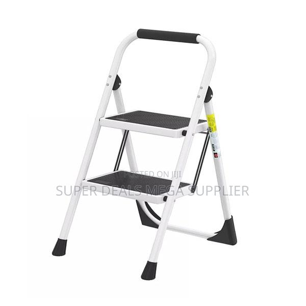 Non Slip Portable Aluminum 2 Step Ladder Stepladder Ideal for Home Use