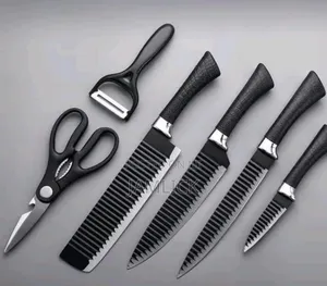 6pcs Zepter Knife Gift Set – Black Non-Stick –Bz