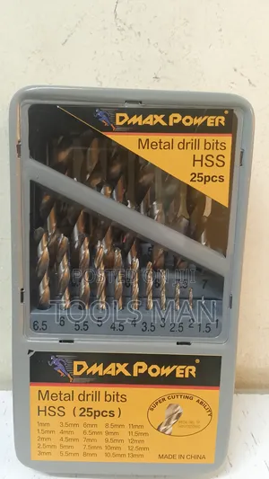 Dmax Power Metal Drill Bit Set 25 Pieces