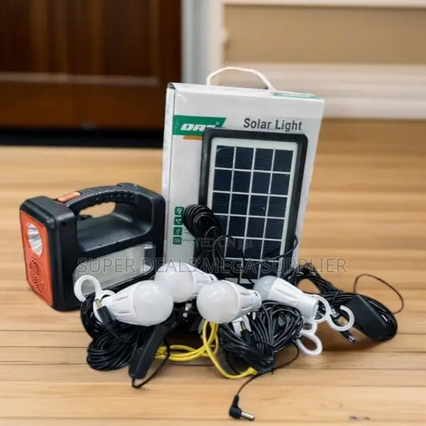 Dat at-9011b Home Solar Lighting Kit With Durable Plastic Casing
