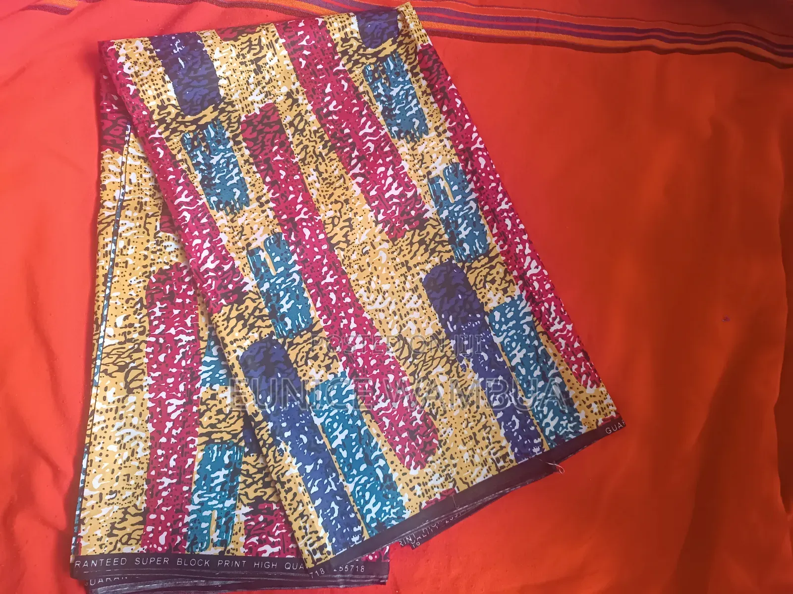 Yellow African Kitenge Fabric