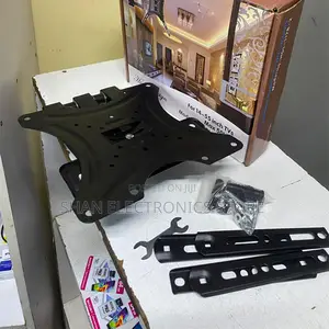 Black Quality Tv Stand 14′′-55′′ Steel Material Fixed – Swivel Solid