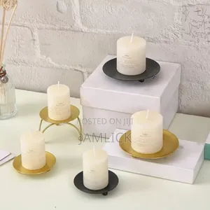 Candle Holder 7cm Diameter – Gold Black –Zy