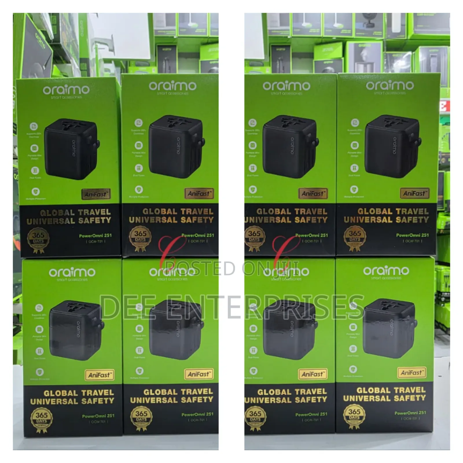 Oraimo 2500w Global Universal Travel Adapter