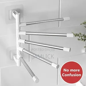 5-Bar Rotatable Cloth Hanger – White –Zy