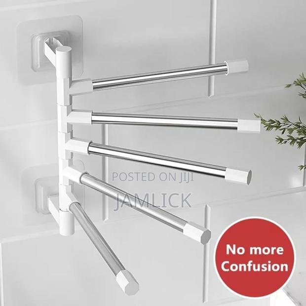 5-Bar Rotatable Cloth Hanger – White –Zy - thumbnail 3