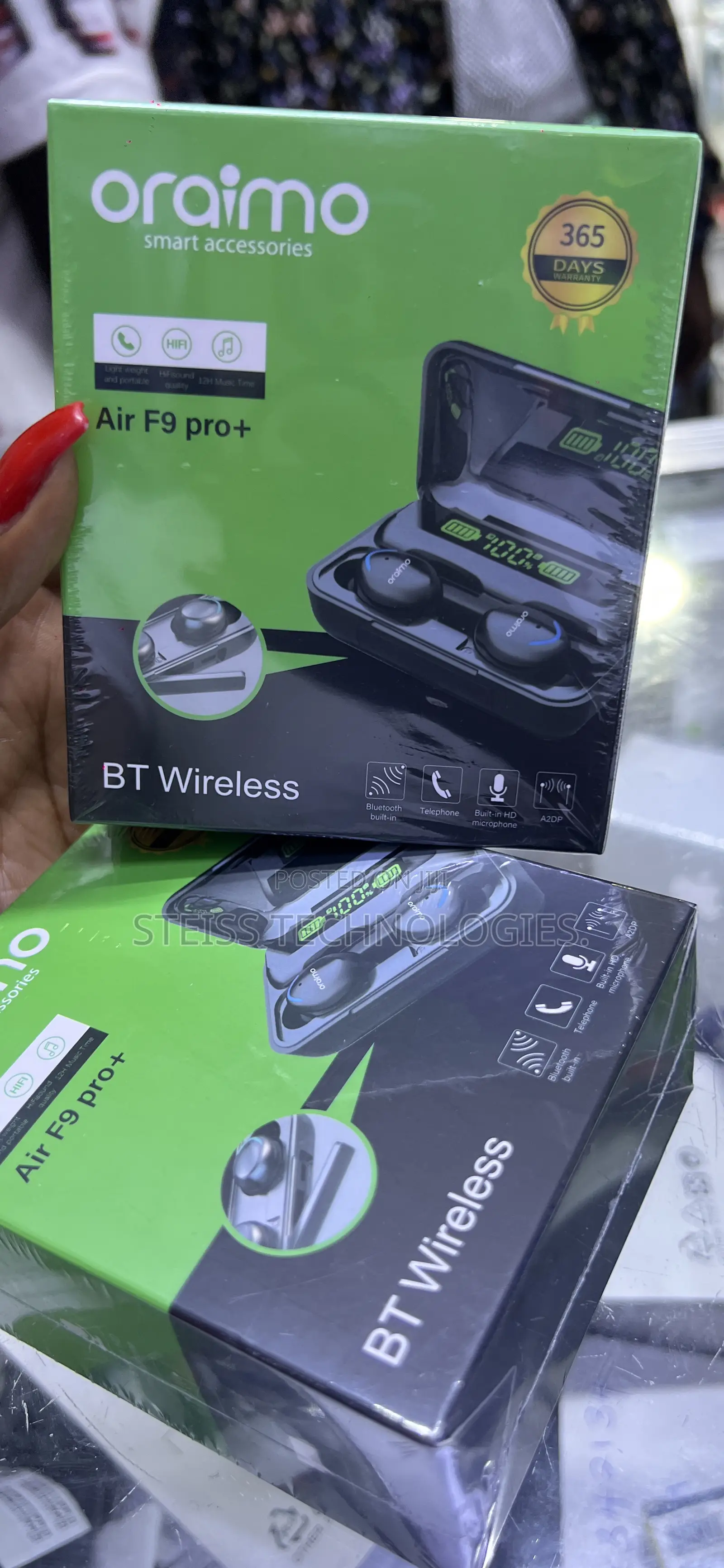 F9pro + Oraimo Wireless Buds