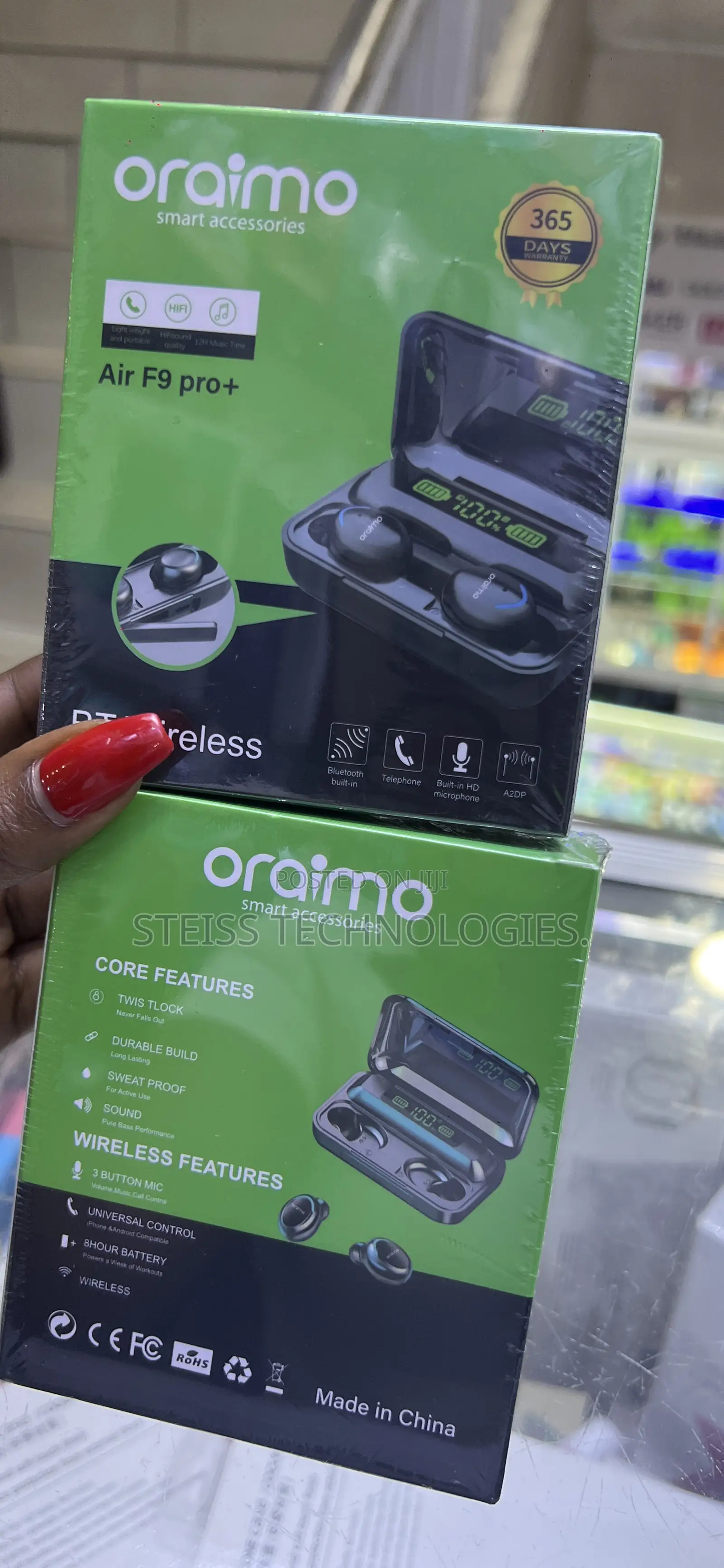F9pro + Oraimo Wireless Buds