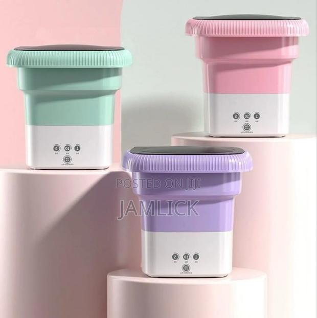 7.5kg Foldable Washing Machine – Green Purple –Zy - main view