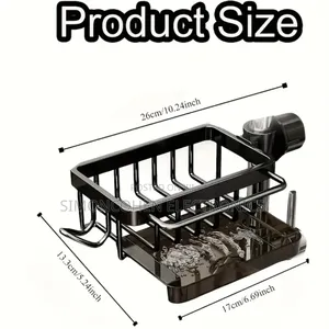 Aluminum Kitchen & Bathroom Sink Organizer