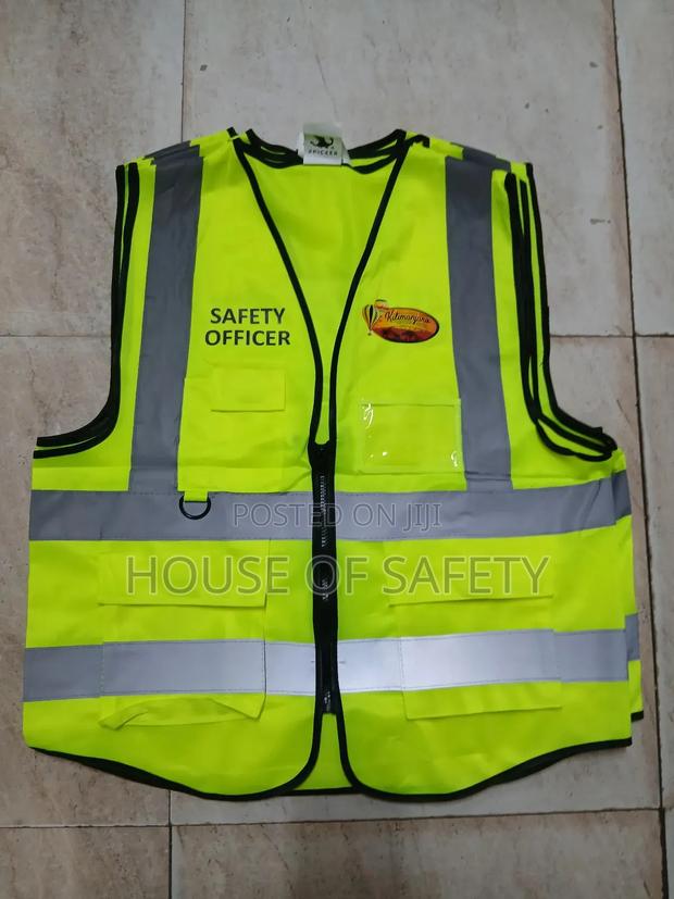 Black Piped Body Luminous Green Vest - thumbnail 2