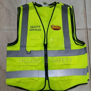 Black Piped Body Luminous Green Vest