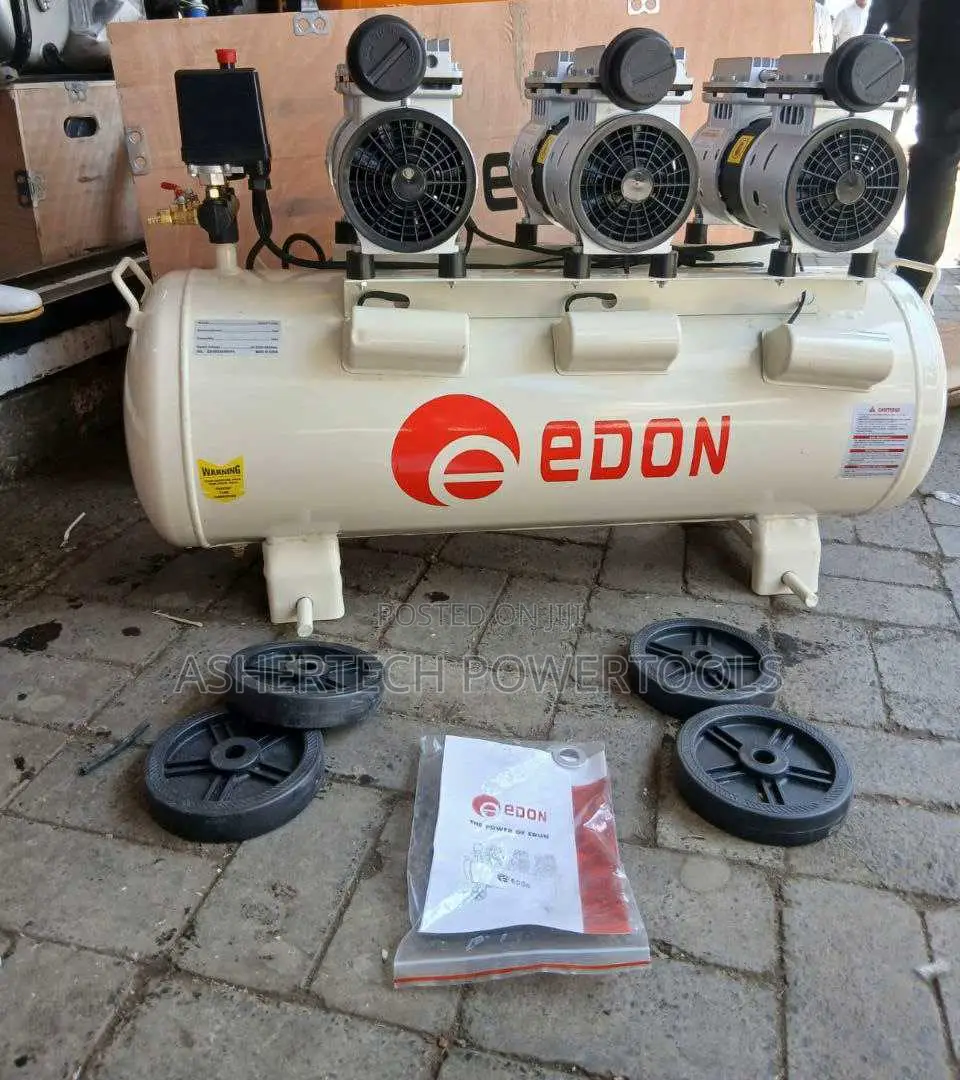 Edon Silent Compressor 100l With 3 Motors