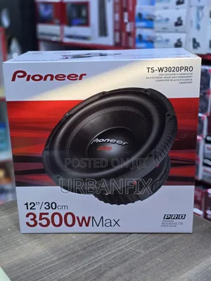 Pioneer Ts-W3020pro 3500watts 12 Inch Samurai Powerful Bass Subwoofer