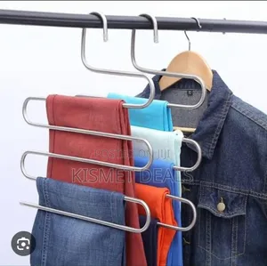 Space Saving Heavy Stainless Steel Trouser Organizer Hanger