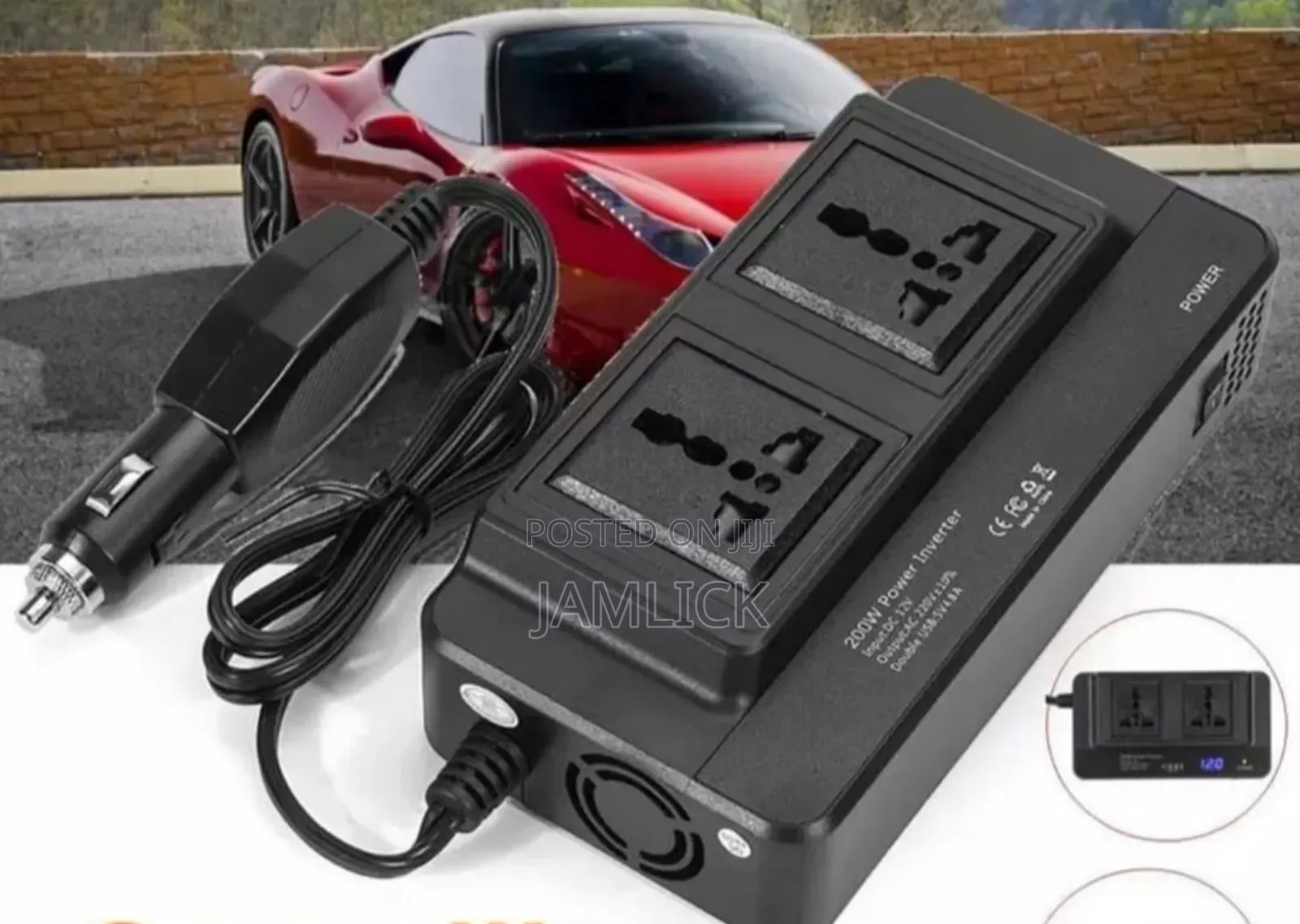 200w Car Power Inverter 12v to 220v Dc to Ac –Dv