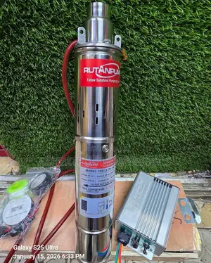 Rutan Pump 70m by 275watts 
Comes With an Inverter