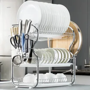3-Layer Stainless Steel Dish Rack –Jf