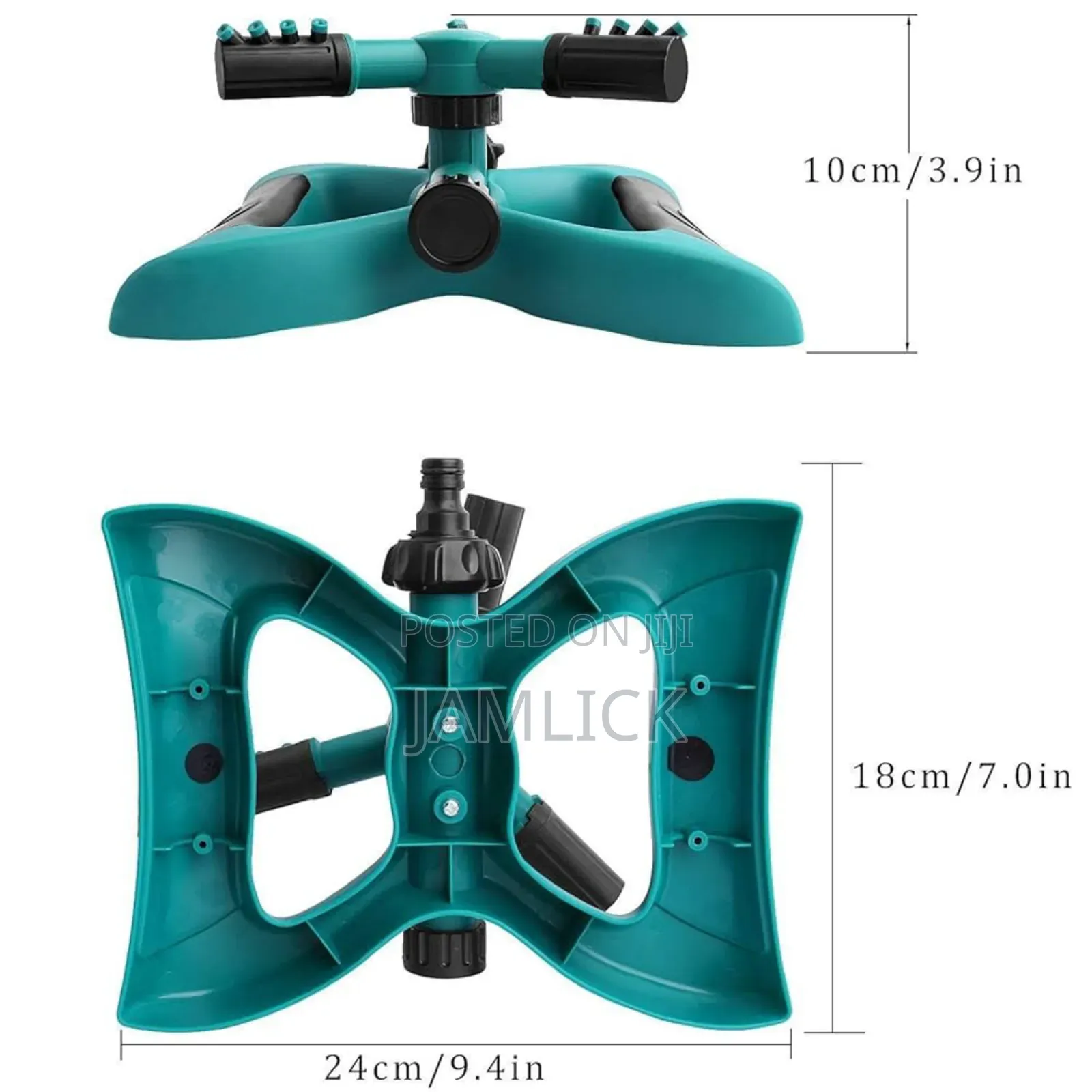 3 Arm Garden Sprinkler Rotating Water Sprayer –Cr