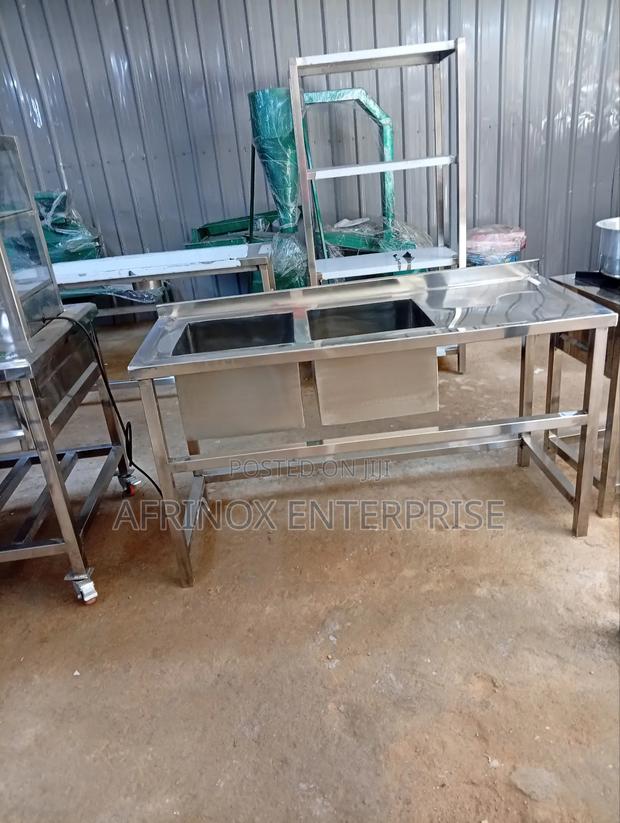 Double Bowl Commercial Sink - main view