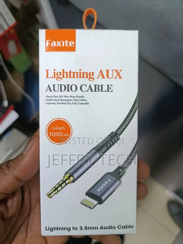 Car Aux Cable for iPhone,Lightning to 3.5mm Aux Cable for Car/Headpho
