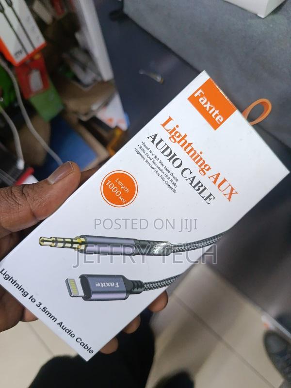 Car Aux Cable for iPhone,Lightning to 3.5mm Aux Cable for Car/Headpho - thumbnail 3