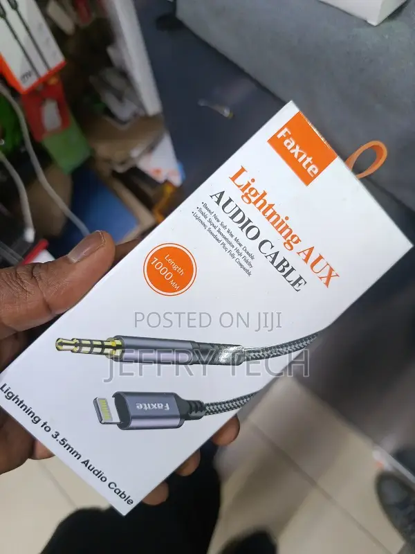 Car Aux Cable for iPhone,Lightning to 3.5mm Aux Cable for Car/Headpho