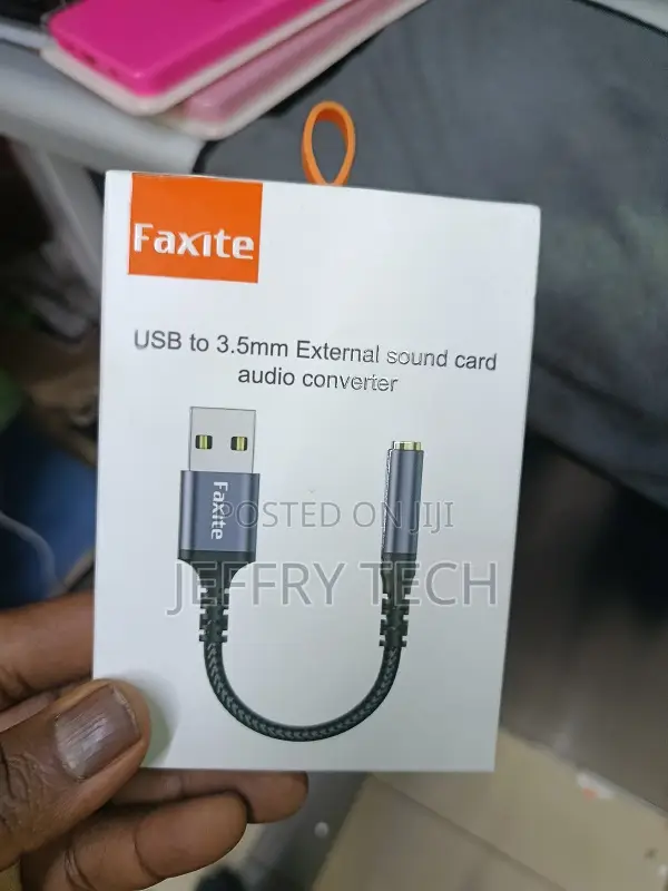 14cm Usb Sound Card Usb to 3.5mm Audio Earphone Adapter External Sound