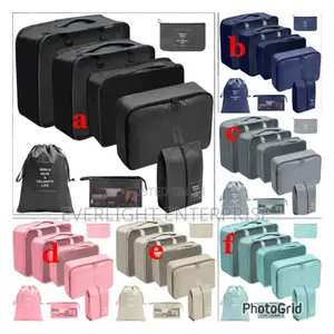 8 PCS Luggage Travel Organizers for Suitcase With Toiletry Case