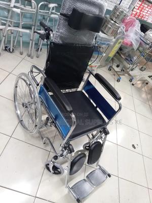 Reclining Wheelchair With Commode (Toilet Bucket) - thumbnail 2