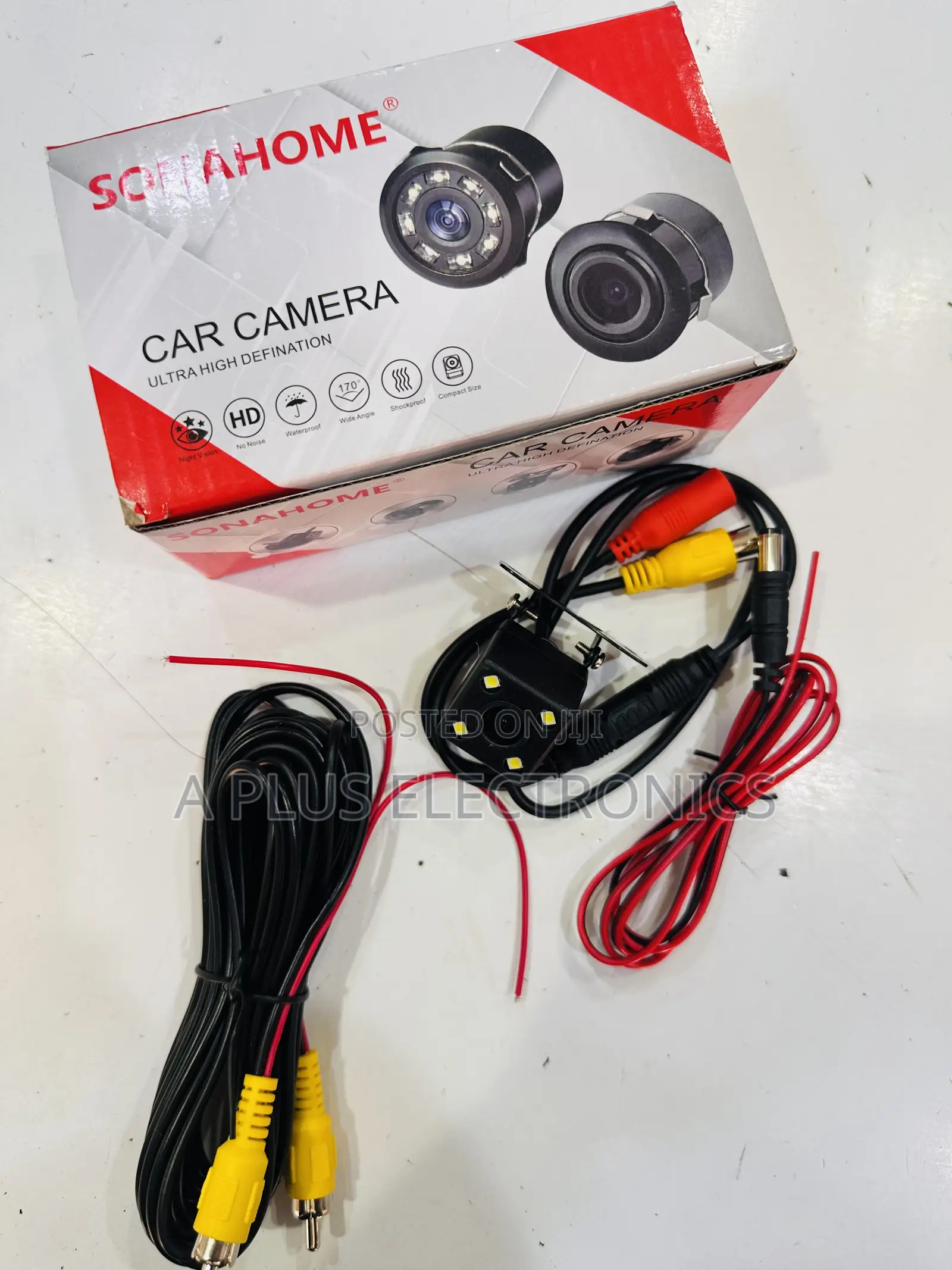 4 Light Reverse Camera – Wide Angle Car Backup Camera