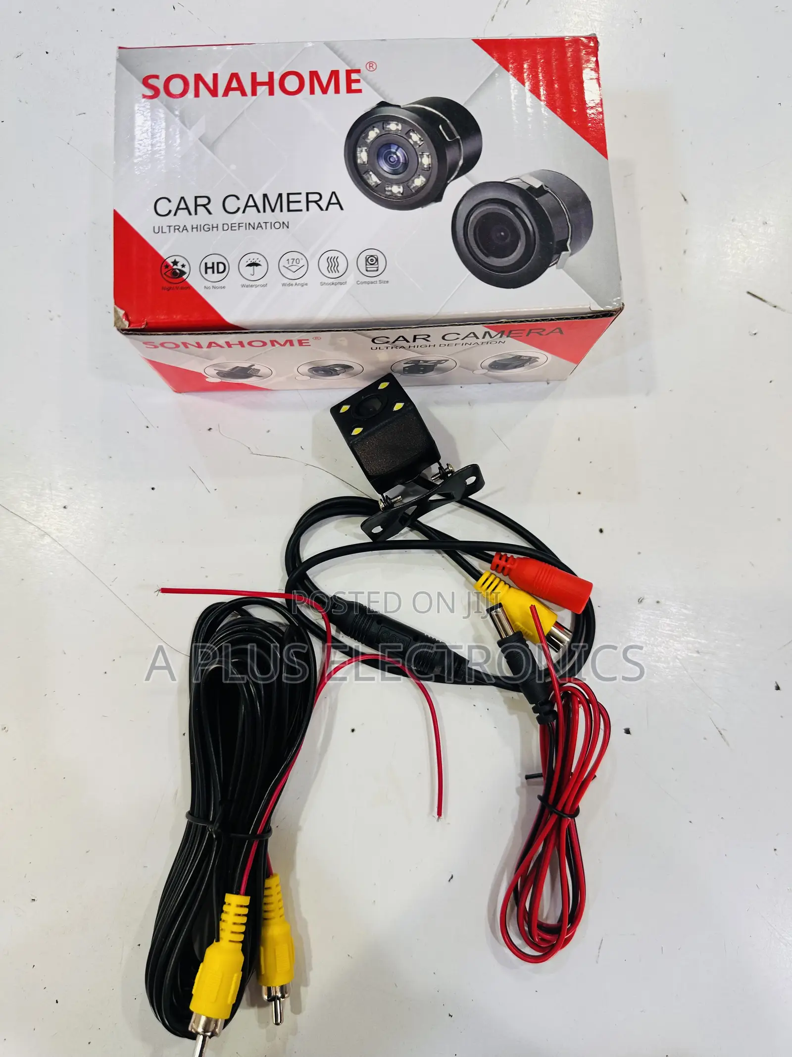 4 Light Reverse Camera – Wide Angle Car Backup Camera