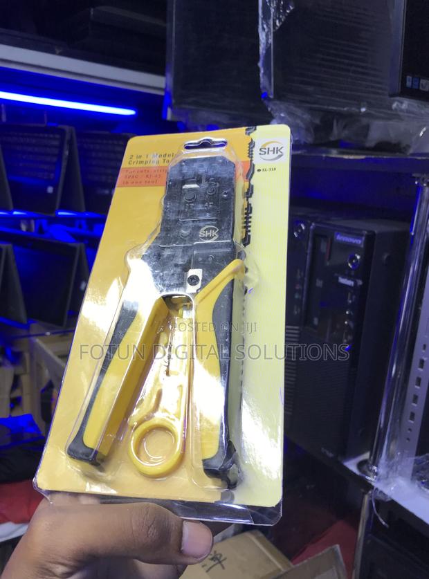 Ratcheting 2-in-1 Crimper Tool - For Cat5/Cat6 Phone Cable - main view
